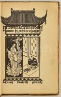 Kosztolányi Dezső kínai és japán versek. Jaschik Álmos rajzaival. Bp.,(1932), Genius-Lantos, Kunossy...
