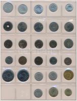 Vegyes: 191db-os magyar és külföldi érme tétel, albumba rendezve, közte egy római + 7db bankjegy, eg...
