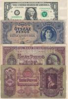 Vegyes: 191db-os magyar és külföldi érme tétel, albumba rendezve, közte egy római + 7db bankjegy, eg...