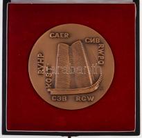 1973. KGST Br emlékérem dísztokban (85mm) T:1- 1973. COMECON Br commemorative medal in case (85mm) C:AU