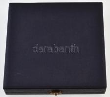 1990. "GANZ Mérőgyár Kft." fém emlékplakett eredeti dísztokban (92mm) T:2