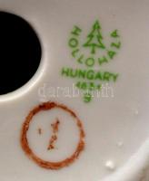 Hollóházi pletykálkodók, kézzel festett, jelzett, foltos,, m:22 cm