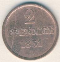 Német Államok/Hannover 1851B 2Pf T:3