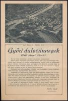 1902-1948 Győri Zeneegyleti Zeneiskola meghívói, programjai, 5 db