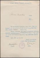 1902-1948 Győri Zeneegyleti Zeneiskola meghívói, programjai, 5 db