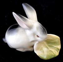 Zsolnay nyuszi, kézzel festett, hibátlan, jelzett m:6 cm,