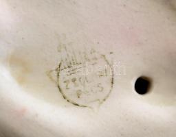 Zsolnay nyuszi, kézzel festett, hibátlan, jelzett m:6 cm,