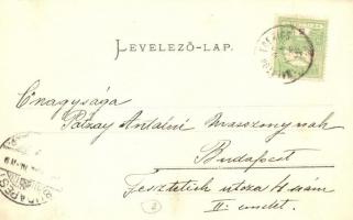 Balatonederics, utcakép, Római katolikus templom. Mérei Ignác kiadása 1903. 178. sz. (EK)