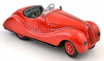 cca 1950 Schuco Examico 4001 fém, felhúzós játék autó kulcs nélkül, de jó állapotban / Vintage toy car without winding key. In good condition 16 cm