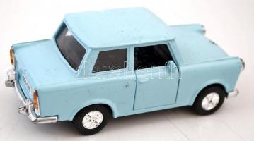 Lendkerekes Trabant. Fém váz, műanyag alváz. Nyítható. Jó állapotban. / Vintage metal toy. 16 cm