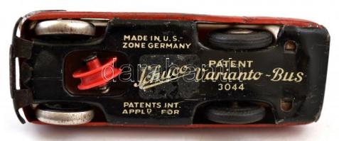 cca 1950 Schuco Varianto Bus 3044 fém játék autóbusz. felhúzható, kulcs nélkül. Működik. / without w...