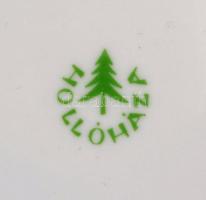 Hollóházi KISZ tálka, matricás, jelzett, hibátlan, d: 15 cm