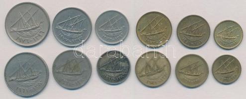 Kuvait 1961-1977. 1f-100f (12xklf) T:1-,2
Kuwait 1961-1977. 1 Fils - 100 Fils (12xdiff) C:AU,XF