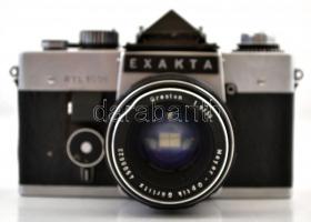 Ihagee Exakta RTL 1000 kisfilmes SLR fényképezőgép, Meyer-Optik Görlitz Oreston 50mm f/1.8 objektívv...