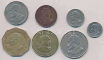 Kenya 1966-1984. 5c-5Sh (7xklf) T:2
Kenya 1966-1984. 5 Cents - 5 Shillings (7xdiff) C:XF