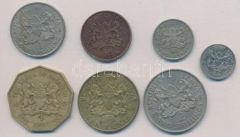 Kenya 1966-1984. 5c-5Sh (7xklf) T:2
Kenya 1966-1984. 5 Cents - 5 Shillings (7xdiff) C:XF