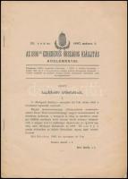 1896 Bécs, 1896-iki Ezredéves Országos Kiállítás közleményei, kitüntetettek névsorával, a kiállítás bevétel-kiadási elszámolásával, jó állapotban, 37p