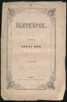 1848 Jókai Mór által szerkesztett Életképek folyóirat 7 töredékes száma, csak címlapok és az ezt követő lapok, változó állapotban, foltosak, szakadtak, sérültek.