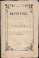 1848 Jókai Mór által szerkesztett Életképek folyóirat 7 töredékes száma, csak címlapok és az ezt köv...