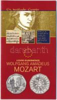 Ausztria 2006. 5E Ag Mozart karton díszlapon T:1  Austria 2006. 5 Euros Ag Mozart on cardboard sheet C:UNC  Krause KM#3131
