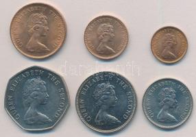 Jersey 1981. 1/2p-50p (6xklf) T:1-
Jersey 1981. 1/2 Penny - 50 Pence (6xdiff) C:AU