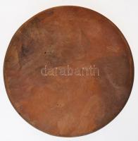 ~1970-1980. "A Közúti Közlekedés Szolgálatában" egyoldalas Br plakett (99mm) T:1-,2