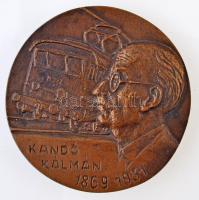 1982. "Kandó Kálmán 1869-1931 / 1932-1982 - 50" kétoldalas emlékérem a magyar villamos vontatás 50. évfordulójára (79mm) T:1-