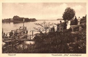 Tiszaroff, Tisza részlet az Ella személyszállító motorhajóval. Lénárt Dezső kiadása