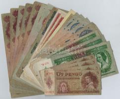 Vegyes: 22db-os pengő-forint bankjegy tétel T:II-,III,III-