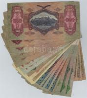 Vegyes: 22db-os pengő-forint bankjegy tétel T:II-,III,III-