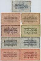 1946. 10.000-10.000.000AP (9x) közte fordított címeres és sorszám nélküli változatok is T:III