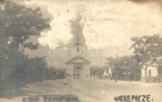 ~1920 Velence, utcakép a katolikus templommal. photo (fl)