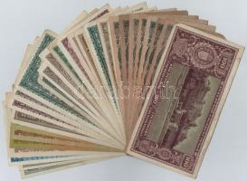 Vegyes: 30db-os pengő bankjegy tétel T:II-III