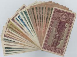 Vegyes: 30db-os pengő bankjegy tétel T:II-III
