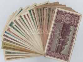Vegyes: 30db-os pengő bankjegy tétel T:II-III