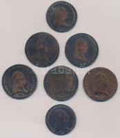 1800. 3kr Cu (2xklf) "G" és "S" verdejelek + 1800. 6kr Cu (2xklf) "B" ...