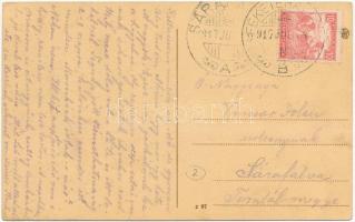 1917 Feketehalom, Zeiden, Codlea; Piac tér, Belger utca / Marktplatz, Belgergasse / market square an...