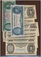 Vegyes papír és fémpénz gyűjtemény, rendkívül tartalmas forint résszel közte nagy számban 500, 1000 ...