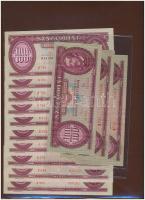 Vegyes papír és fémpénz gyűjtemény, rendkívül tartalmas forint résszel közte nagy számban 500, 1000 ...