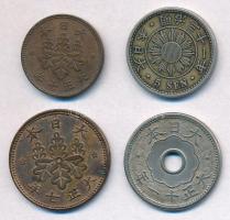 Japán 1898-1922. 5r-10s (4xklf) T:1-,2 Japan 1898-1922. 5 Rin - 10 Sen (4xdiff) C:AU,XF
