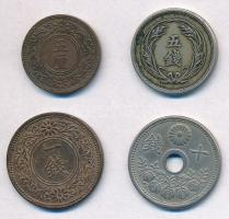 Japán 1898-1922. 5r-10s (4xklf) T:1-,2
Japan 1898-1922. 5 Rin - 10 Sen (4xdiff) C:AU,XF