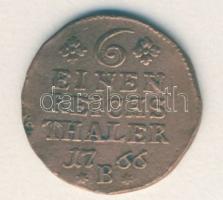 Német Államok/Preussen 1766B 1/6Thaler T:3-
