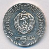 Bulgária 1976. 5L Ag "Hriszto Botev" T:1- (eredetileg PP)
Bulgaria 1976. 5 Leva Ag "...