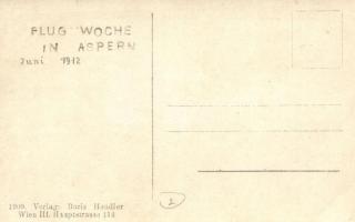 1909 Vienna, Wien; Bleriot-Flugmaschine Aufstieg  / aircraft, ceremony. Boris Hendler