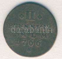 Német Államok/Mainz 1766. 2Pf T:3/3-