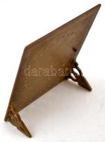 Fém öröknaptár, 14x12 cm