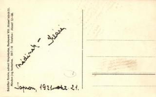 1921 Sopron, Női Ipariskola növendékei saját készítésű ruhában. Schäffer Ármin photo  (EK)