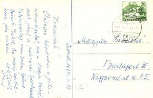 ~1920 Szolnok, Strand a Tisza partján. photo (elküldve 1964-ben)