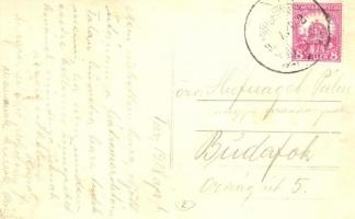 1928 Tar, siklóvasút húzóállomása a bányában, hölgy. photo