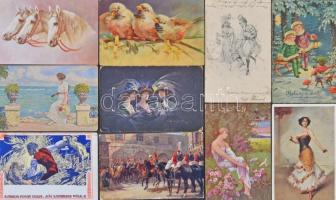Szép művészeti képeslap gyűjtemény hagyatékból, több mint 500 db zömmel a 10-es 20-as évekből, közte...